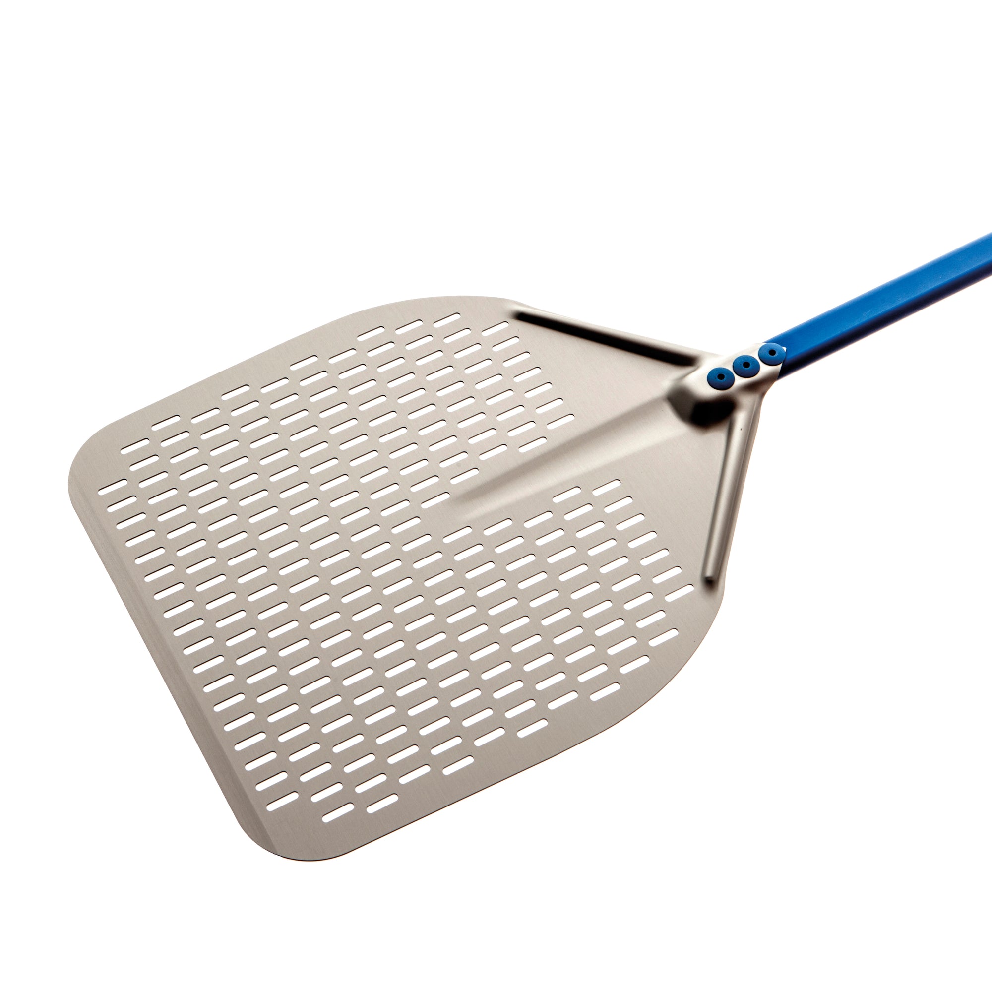 Pá para enfornar pizza alumínio perfurada retangular - 2Smart - Linha Azzurra