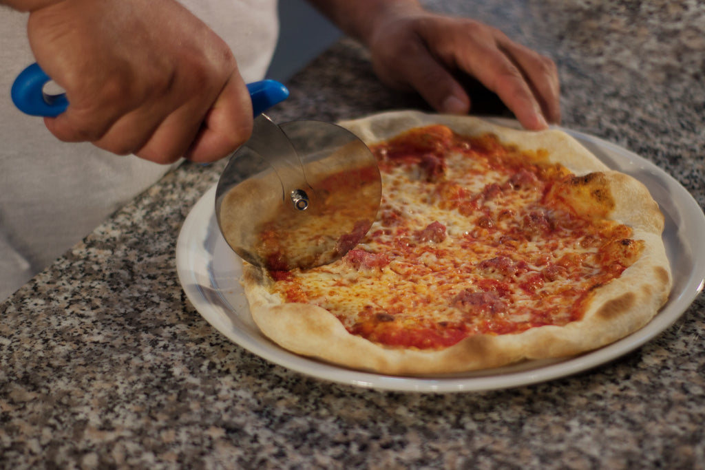 Rodinha de pizza em aço inox temperado Ø 10 cm – lâmina desmontável e reafiável