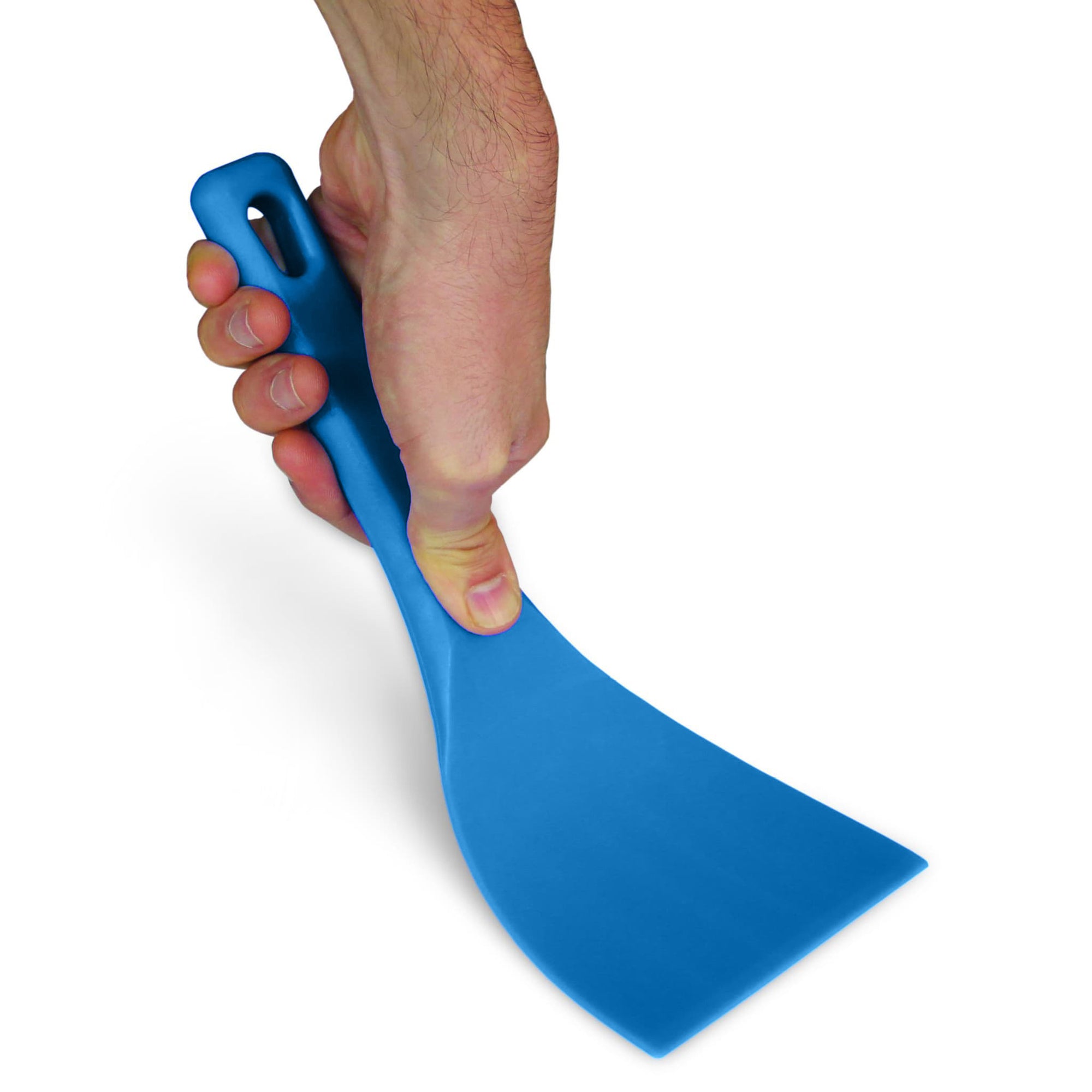 Espátula de plástico flexível azul 10 cm