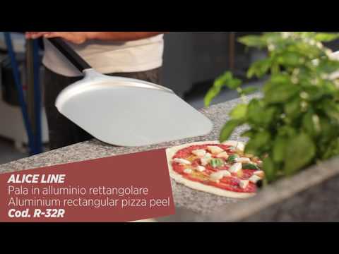 Pá para girar pizza pequena aço inoxidável - Linha Alice